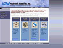 Tablet Screenshot of multi-tech-industries.com
